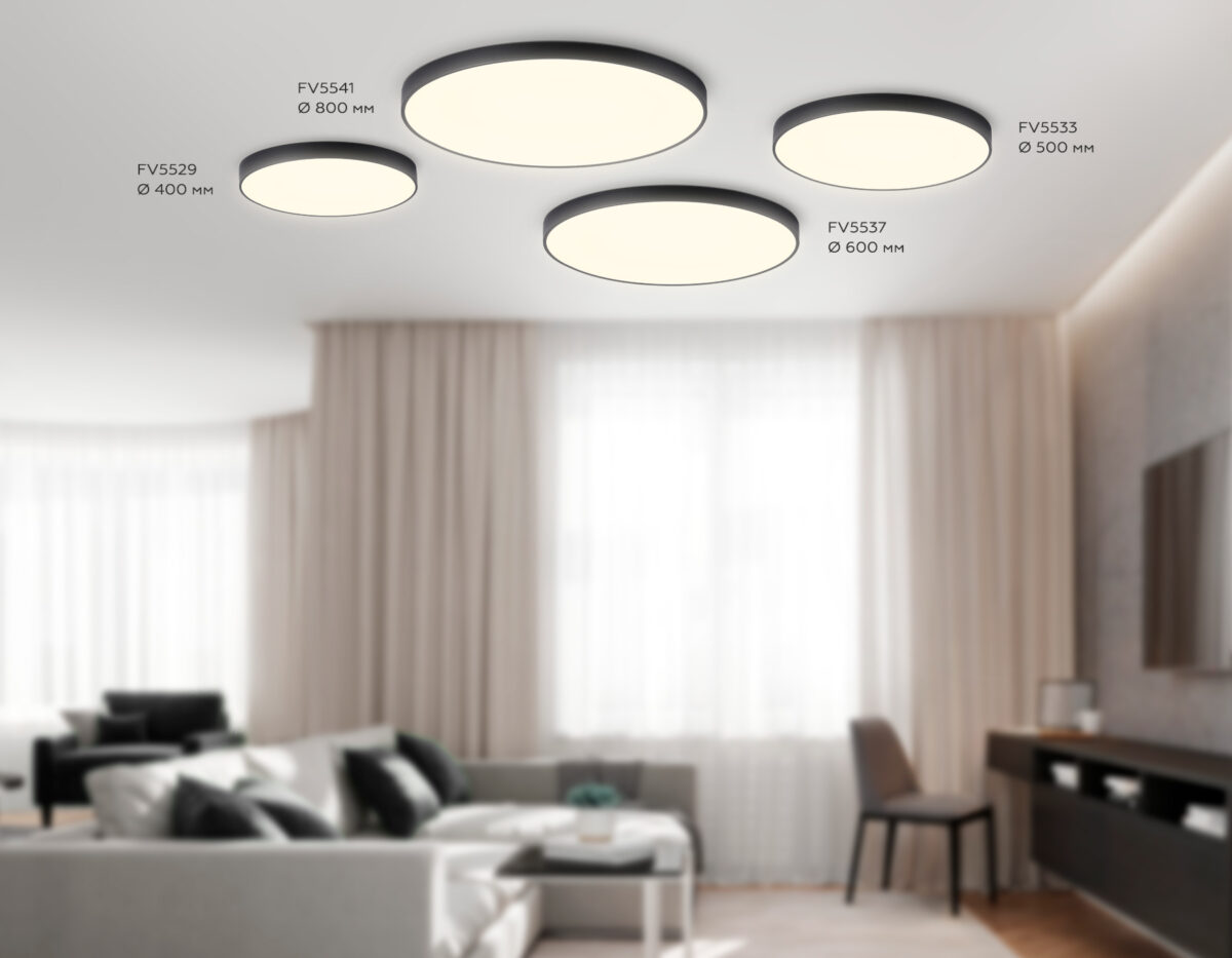 FV5529 BK черный LED 45W 3000K D400*58 (Без ПДУ) — изображение 3