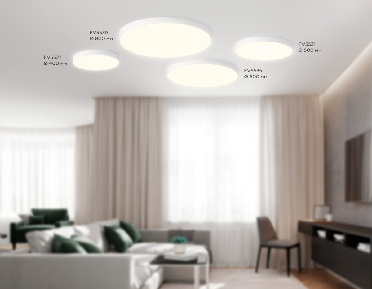 FV5531 WH белый LED 60W 3000K D500*58 (Без ПДУ) — изображение 3