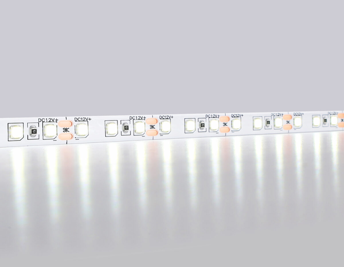 GS1103 2835 120Led/ 9.6W m/ 12V IP20 6500K/ 5000*8*1.2mm (2 конт.) — изображение 2