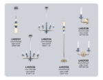 LH53128 GD/WH/GB золото/белый/серо-синий 2W 3000K 100*190*290 — изображение 3