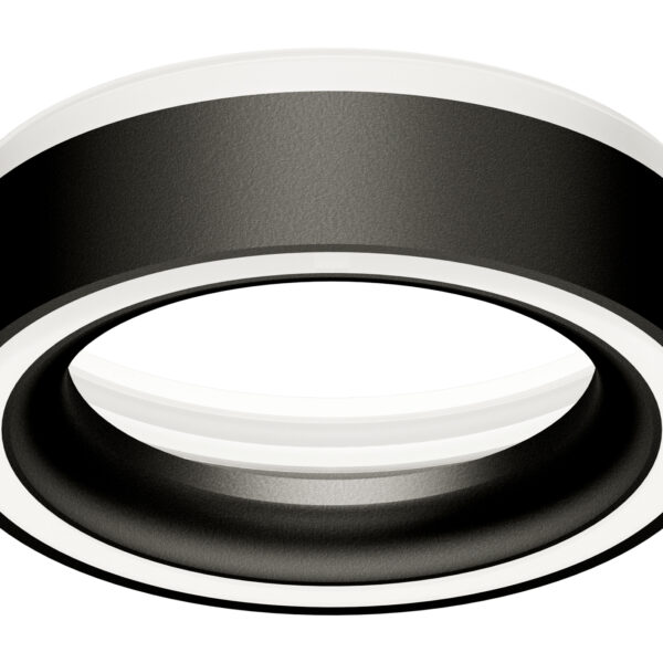 N8434 SBK/FR черный песок/белый матовый D85*H23mm Out20mm GX53