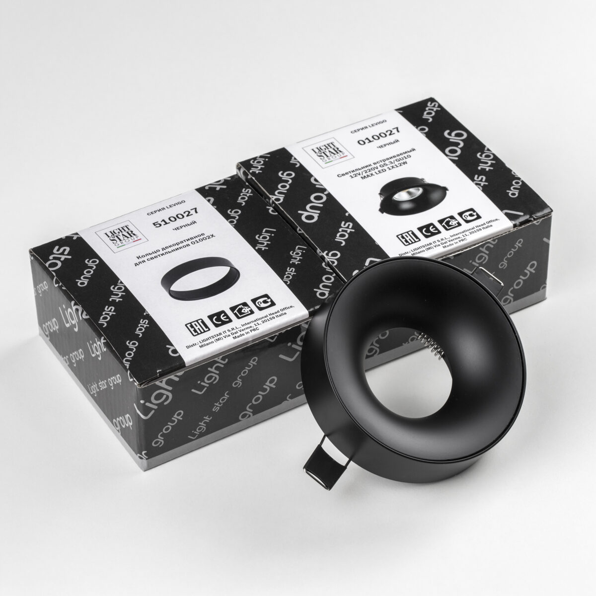 L01002727 Светильник LEVIGO MR16/HP16 ЧЕРНЫЙ МАТОВЫЙ (010027+510027) — изображение 2