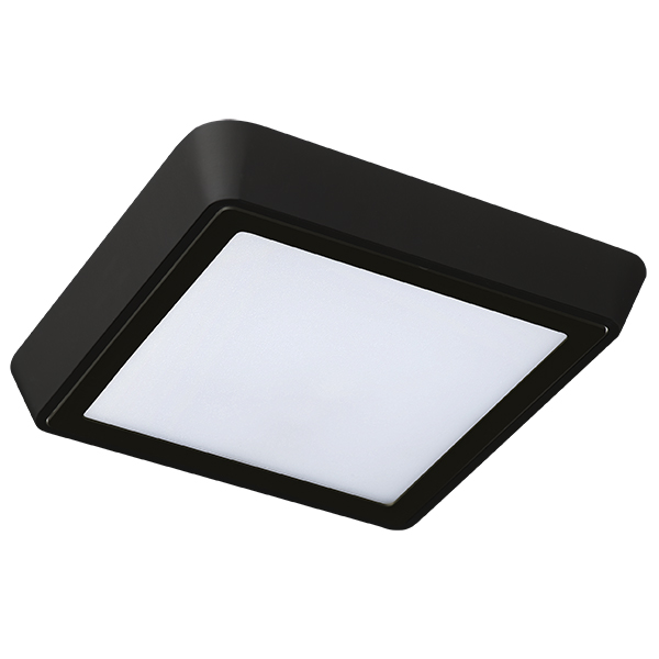 216874 Светильник URBANO SQ LED 20W 1480LM 115G ЧЕРНЫЙ 4000K IP65