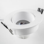 012606 Рамка (светильник) PVC д/LED-модулей 941хх и LED-ламп D50мм SINGO ROUND БЕЛЫЙ — изображение 4