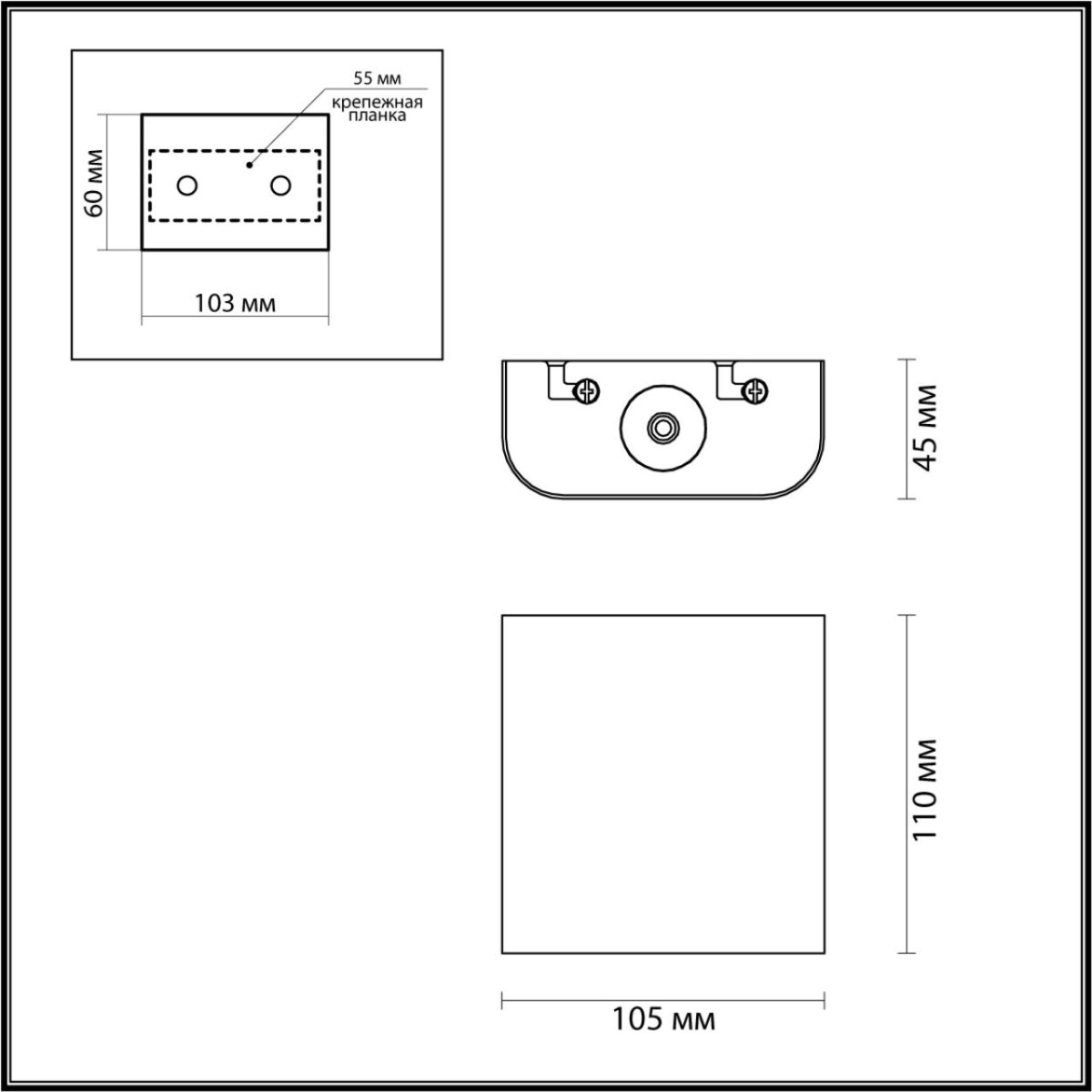 7107/2WL HIGHTECH ODL26 441 Настенный светильник бронза/металл IP20 LED 2W 3000K 220V MAGNUM — изображение 2