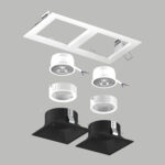 D5260707WMOD Светильник DOMINO QUADRO под LED модуль/лампу МR16 (214526+214507+214507+214006+214006)