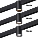 359954 PORT NT25 218 черный Трековый светильник с переключ. цв. темпер. IP20 LED 3000К4000К6000К 10W 90-240V VECTOR — изображение 3