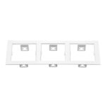 214536 Рамка DOMINO Triple QUADRO MR16 БЕЛЫЙ