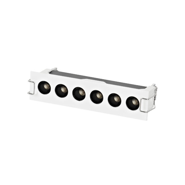 080246 Светильник GUARDA 9W 580LM 26G БЕЛЫЙ МАТОВЫЙ/ЧЕРНЫЙ 4000K