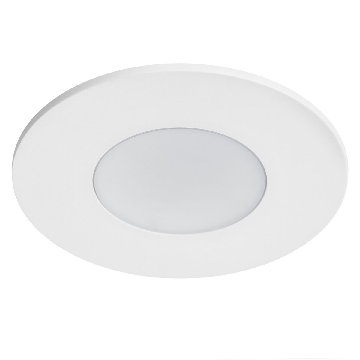 012806 Рамка (светильник) PVC д/LED-модулей 941хх и LED-ламп D50мм PIANO ROUND БЕЛЫЙ IP65 — изображение 1