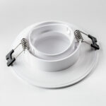 012806 Рамка (светильник) PVC д/LED-модулей 941хх и LED-ламп D50мм PIANO ROUND БЕЛЫЙ IP65 — изображение 3