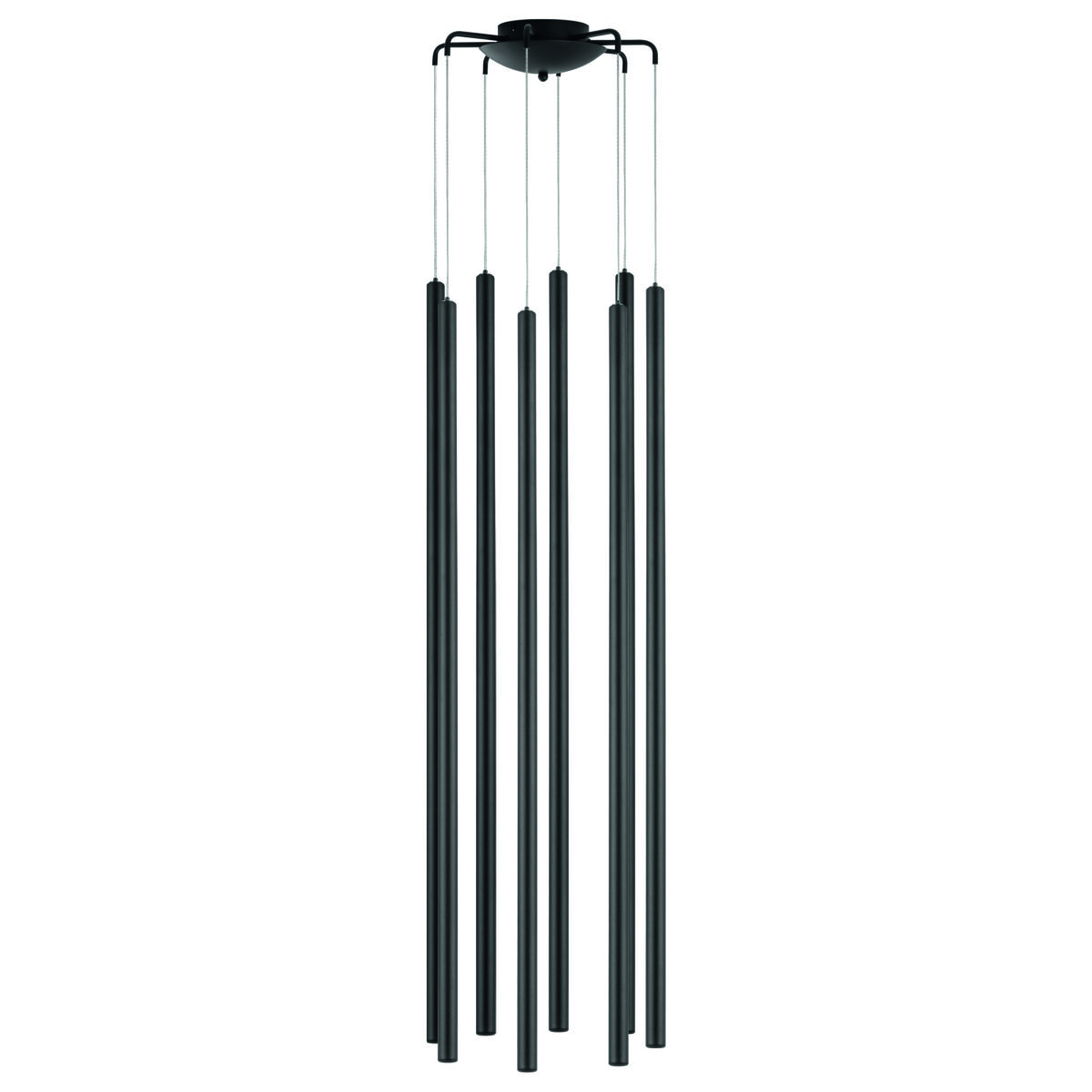 L8T747447 Люстра TUBO LED 40W 2560LM 25G ЧЕРНЫЙ 4000K (574737+747447 (8шт) — изображение 1