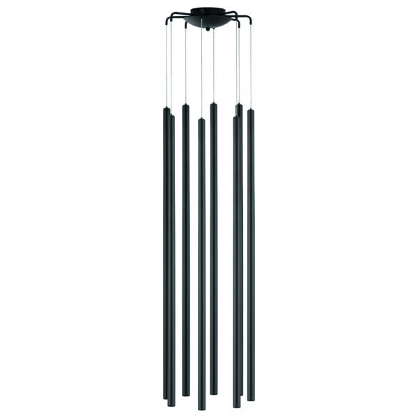 L8T747447 Люстра TUBO LED 40W 2560LM 25G ЧЕРНЫЙ 4000K (574737+747447 (8шт)