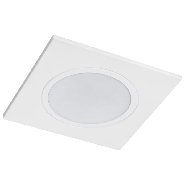 012816 Рамка (светильник) PVC д/LED-модулей 941хх и LED-ламп D50мм PIANO QUAD БЕЛЫЙ IP65