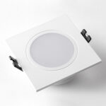 012816 Рамка (светильник) PVC д/LED-модулей 941хх и LED-ламп D50мм PIANO QUAD БЕЛЫЙ IP65 — изображение 2