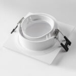 012816 Рамка (светильник) PVC д/LED-модулей 941хх и LED-ламп D50мм PIANO QUAD БЕЛЫЙ IP65 — изображение 3