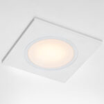 012816 Рамка (светильник) PVC д/LED-модулей 941хх и LED-ламп D50мм PIANO QUAD БЕЛЫЙ IP65 — изображение 4