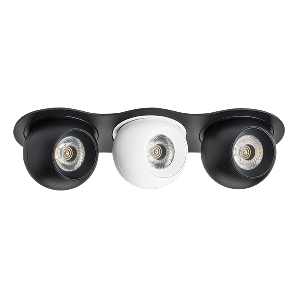 i637746474 Светильник INTERO LED 9W*3 850LM*3 24G ЧЕРНЫЙ 4000K (217637+217074+217064+217074)