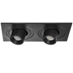 i527174 Светильник INTERO TUBO LED 7W*2 360LM*2 60G ЧЕРНЫЙ 4000K (217527+217174+217174) — изображение 2