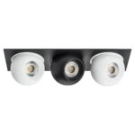 i537627262 Светильник INTERO LED 9W*3 850LM*3 24G ЧЕРНЫЙ/БЕЛЫЙ 3000K (217537+217062+217072+217062) — изображение 2