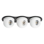 i637646464 Светильник INTERO LED 9W*3 850LM*3 24G ЧЕРНЫЙ/БЕЛЫЙ 4000K (217637+217064+217064+217064) — изображение 2