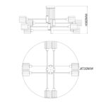 Escada 1140/8P E14*40W Silver/Chrome — изображение 6