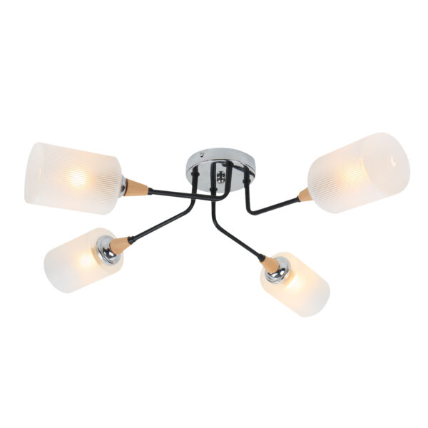 Escada 2101/4P E27*60W Black/Chrome