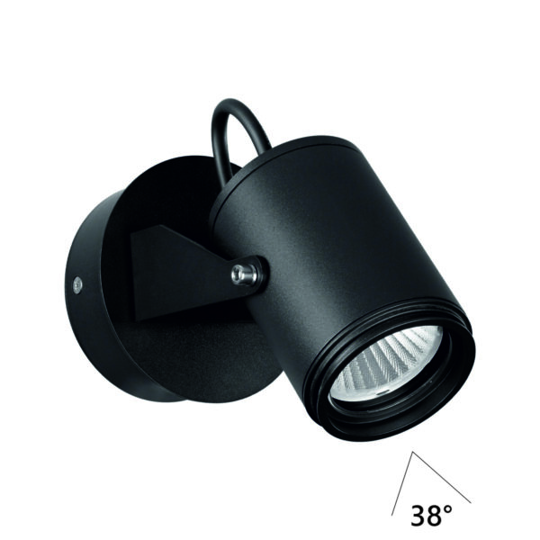 6647/10WL NATURE ODL24 000 черный/металл Настенный светильник IP54 LED 10W 4000K 38° AC85-265V STIMA