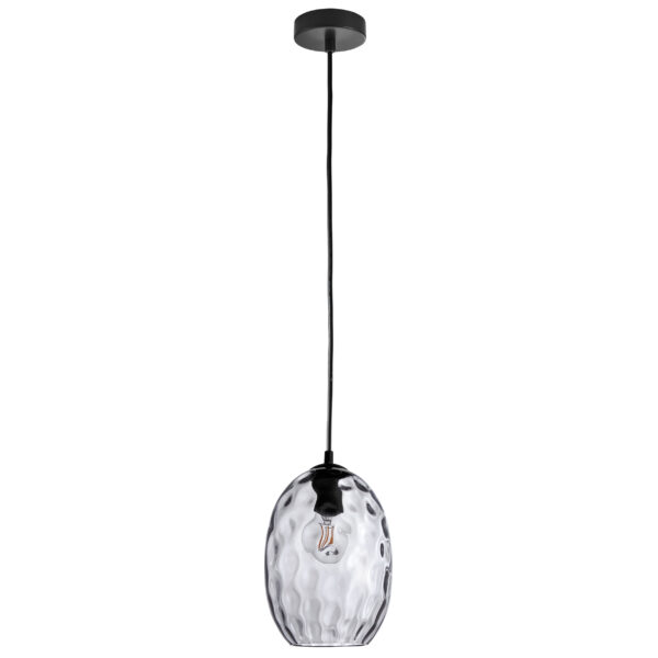 806121 Подвес NUBELLA 1х12W (led) E27 ЧЕРНЫЙ/ПЕПЕЛЬНЫЙ