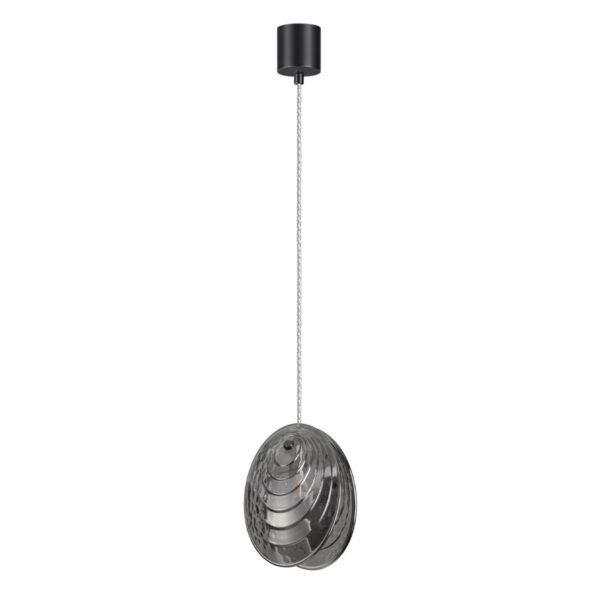 5038/1 MODERN ODL24 367 черный/дымчатый/металл/стекло Подвес G9 1*40W MUSSELS