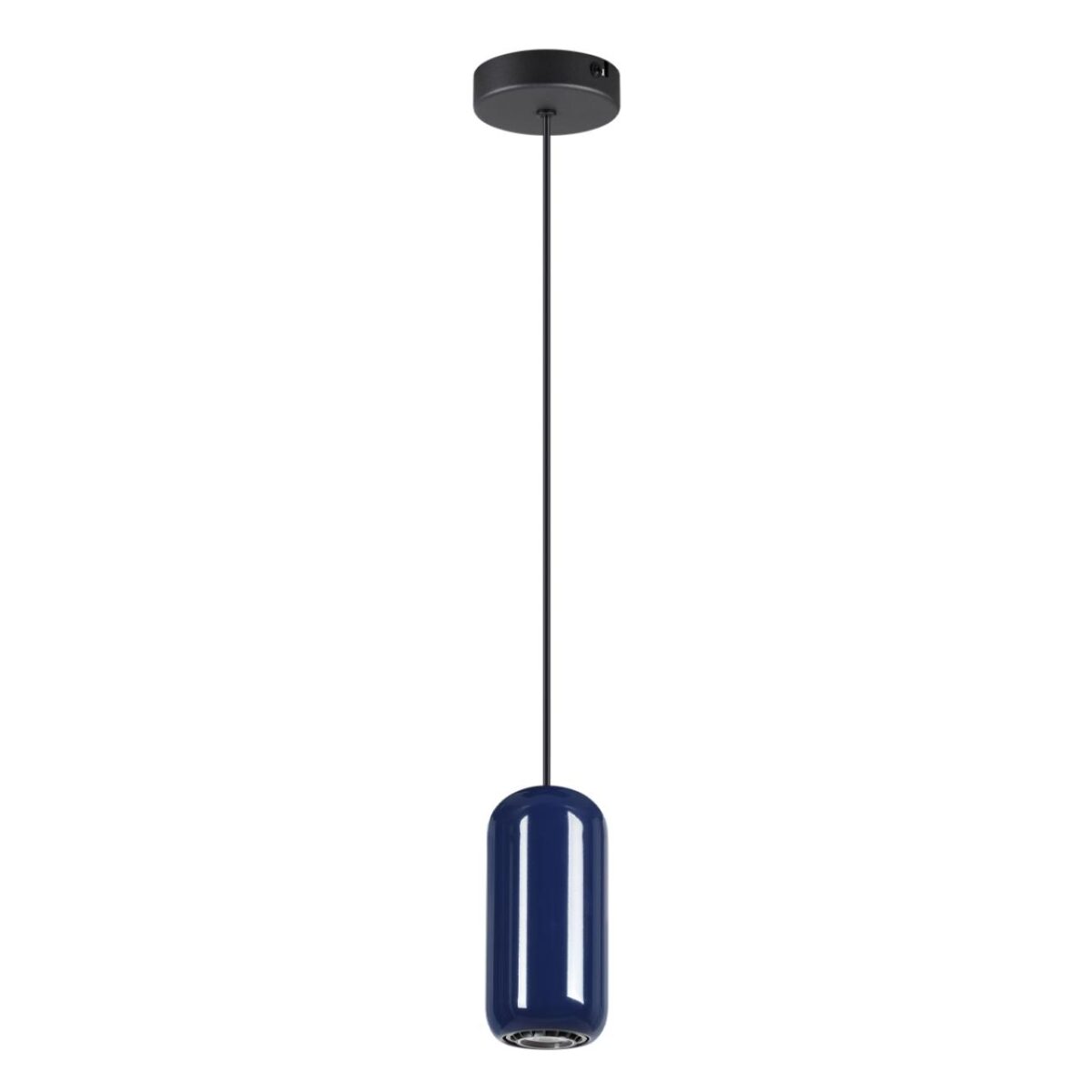 5053/1E PENDANT ODL24 375 черный/синий/металл Подвес GU10 LED 4W OVALI — изображение 1