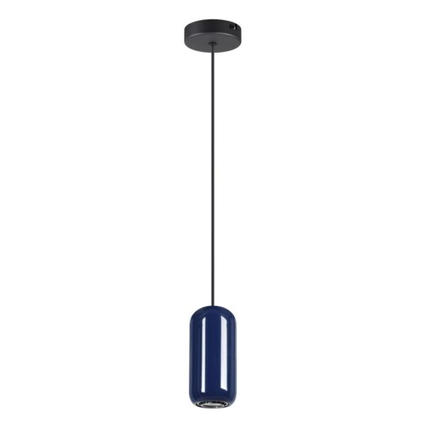 5053/1E PENDANT ODL24 375 черный/синий/металл Подвес GU10 LED 4W OVALI