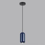 5053/1E PENDANT ODL24 375 черный/синий/металл Подвес GU10 LED 4W OVALI — изображение 4
